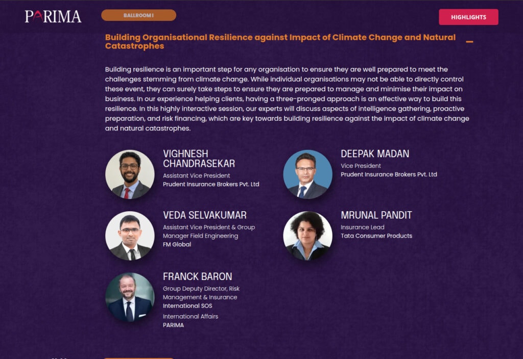 Parima Panel Discussion on Climate Change, 2024 . Blog of Mrunal Pandit