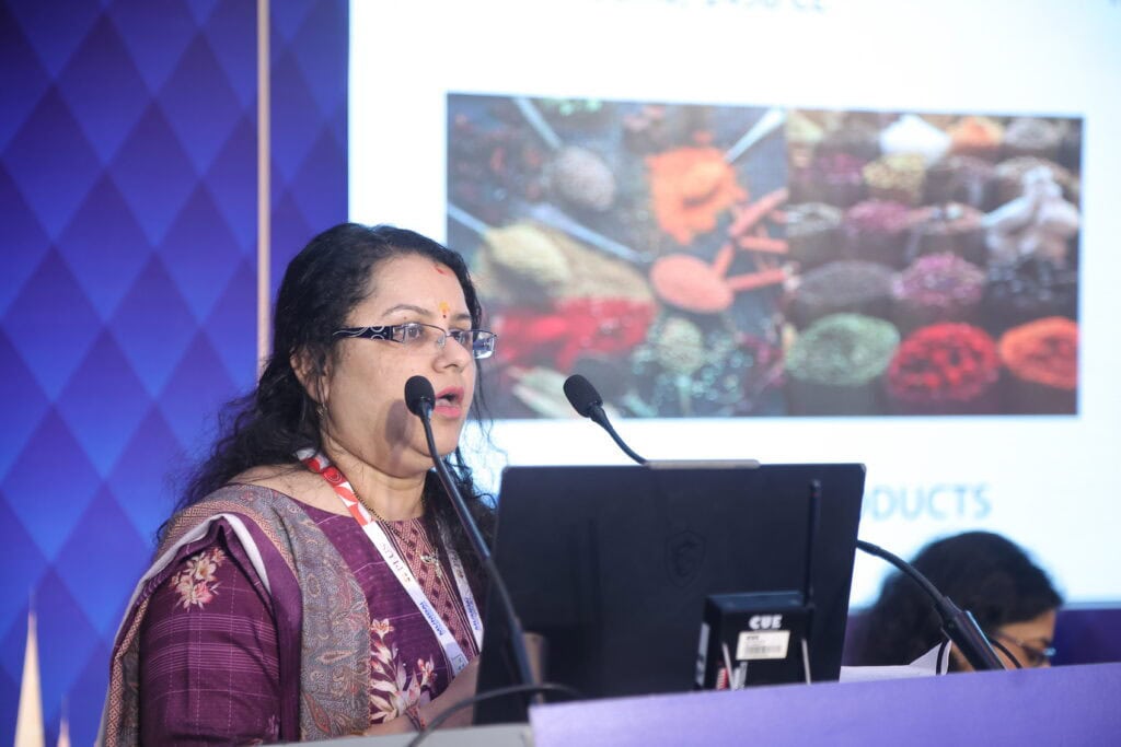 Mrunal Pandit speaking at CII Conference on food industry risks India, Sept 2024